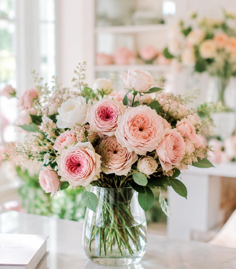 Blush Garden Roses